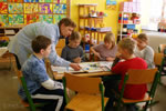 Martin Egger in der Volksschule Marchegg